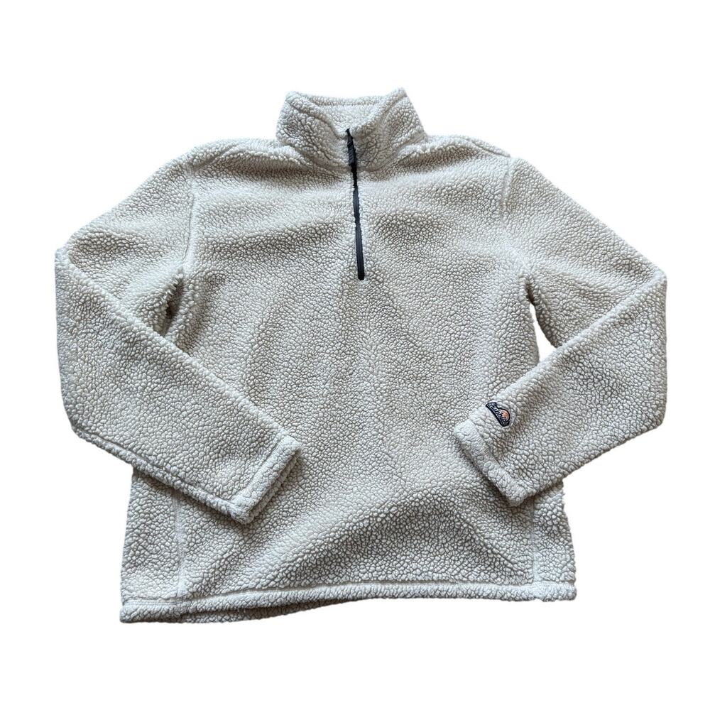 CHUBBIES sherpa Fleece Sweatshirt size Mens Medium, fluffy, white, warm